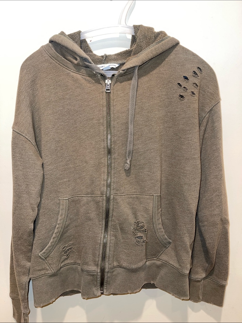American Eagle Outfitters Taupe Knit Cardigan